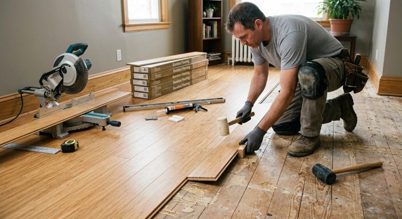 Bamboo Flooring Installation in Sunbury, OH