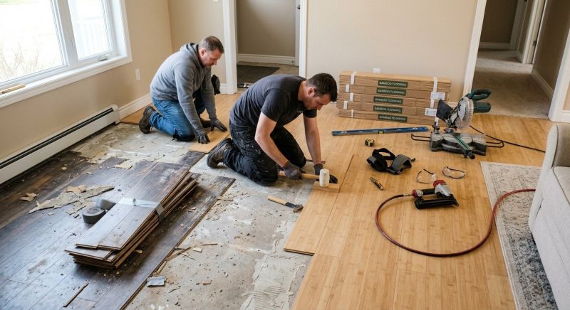 Bamboo Flooring Installation in Sunbury, OH