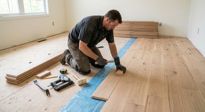 Finished Floor Installation in Sunbury, OH