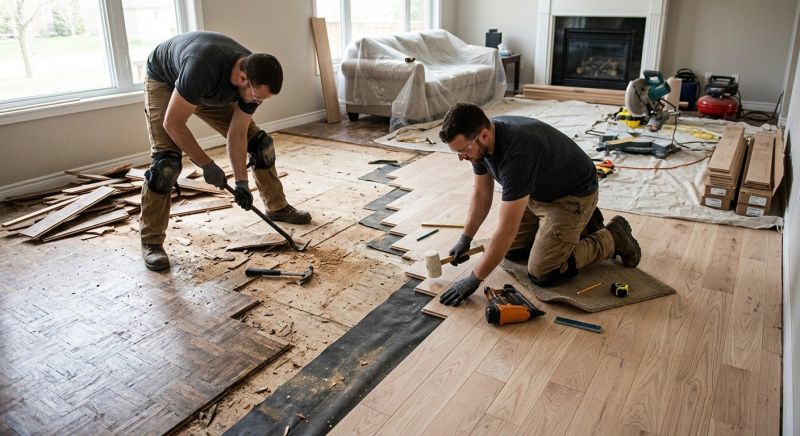 Hardwood Floor Renovation in Sunbury, OH