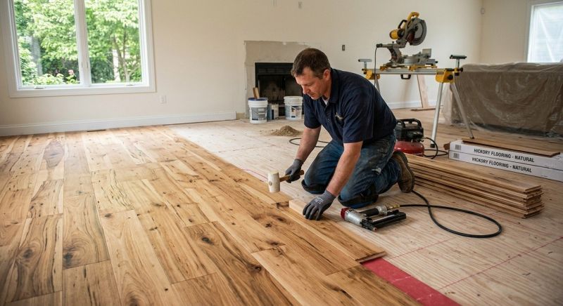 Hickory Floor Installation in Sunbury, OH