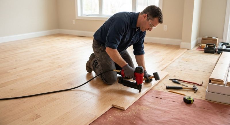 Hickory Floor Installation in Sunbury, OH
