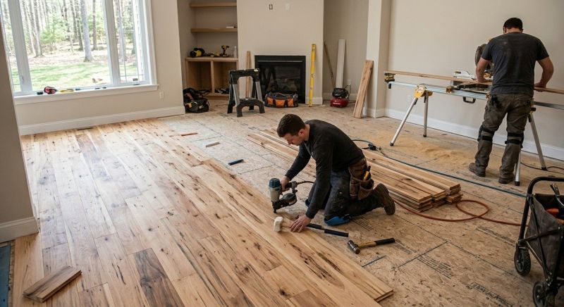 Hickory Floor Installation in Sunbury, OH