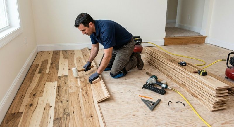 Hickory Floor Installation in Sunbury, OH