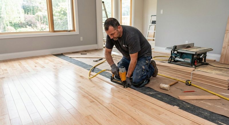 Maple Flooring Installation in Delaware County, OH
