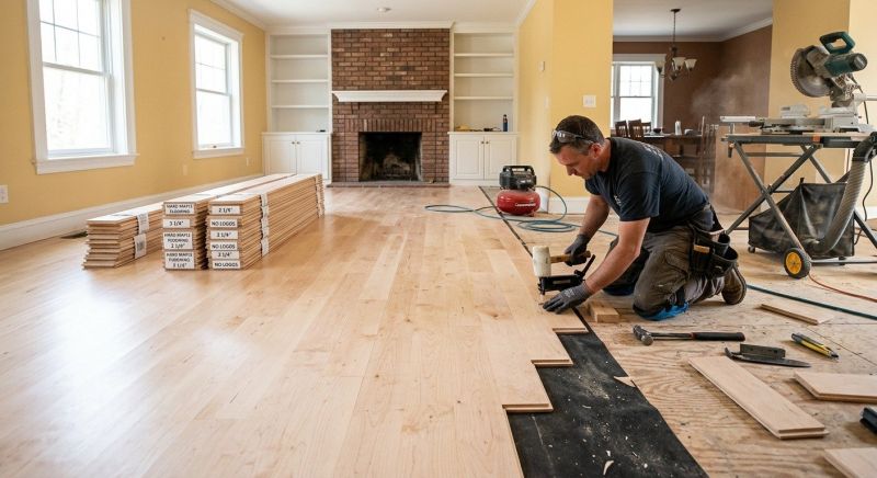 Maple Flooring Installation in Sunbury, OH