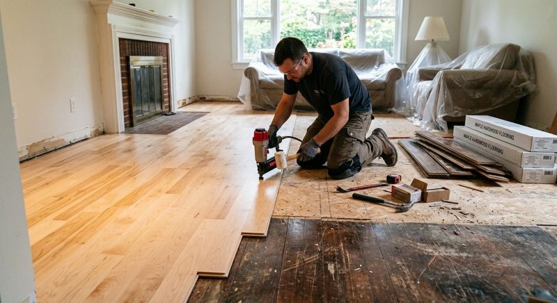 Maple Flooring Installation in Morrow County, OH