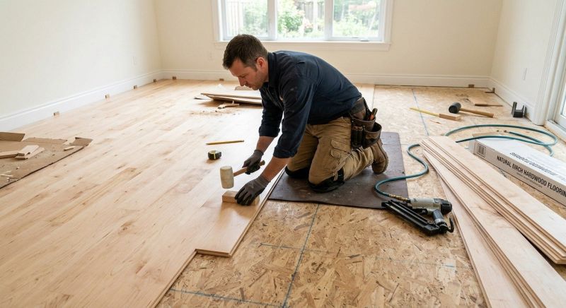 Maple Flooring Installation in Powell, OH