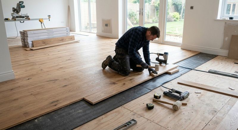 Oak Floor Installation in Marengo, OH