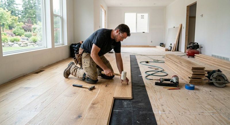 Oak Floor Installation in New Albany, OH