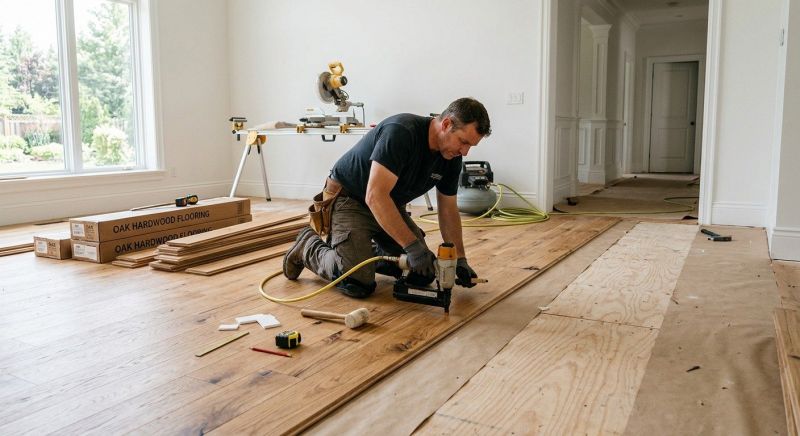 Oak Floor Installation in Newark, OH