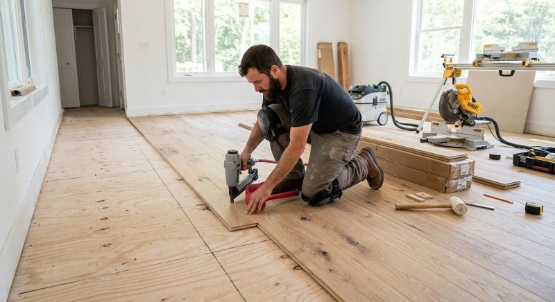 Oak Floor Installation in Ostrander, OH