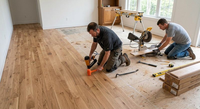 Oak Floor Installation in Waldo, OH