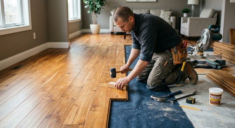 Teak Flooring Installation in Sunbury, OH