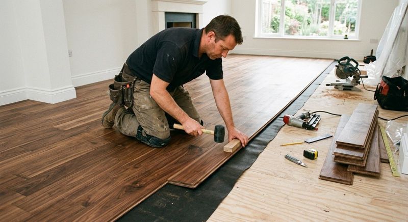 Walnut Flooring Installation in Sunbury, OH