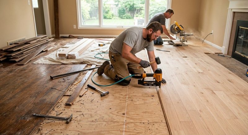 Wood Floor Replacement in Hilliard, OH